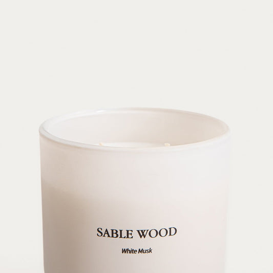 SABLE WOOD White Musk Scented Candle 400g