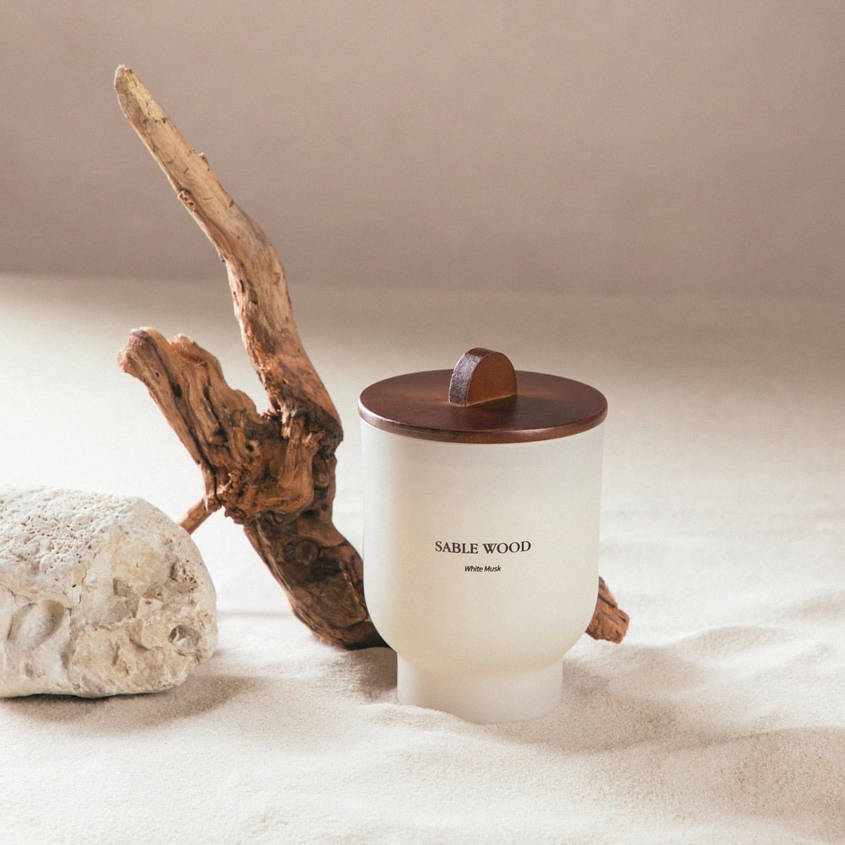 SABLE WOOD White Musk Scented Candle 400g