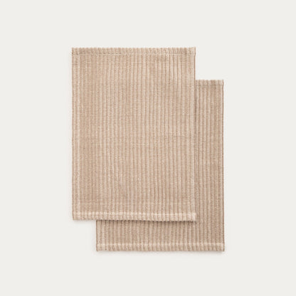IMERA Table Mats Set of 2 with Decorative Stitching 33x48cm