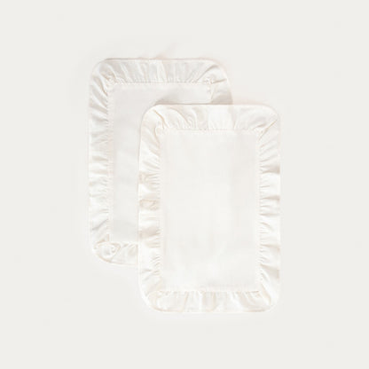 KALLIOPE Ecru Table Mats with Decorative Frill, Set of 2