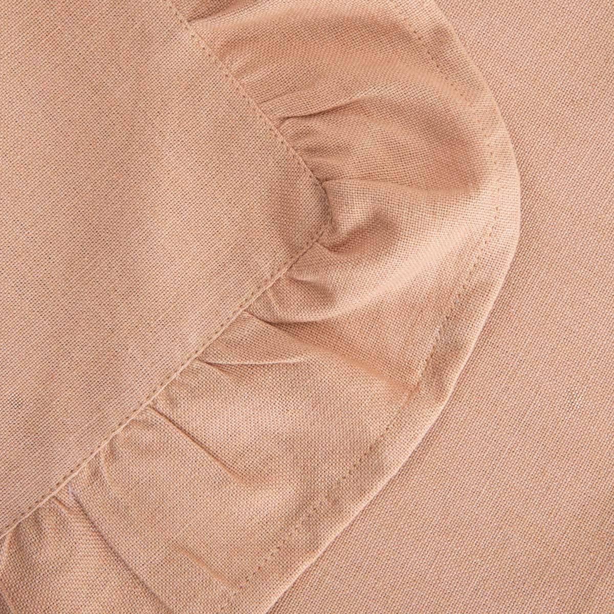 KALLIOPE Beige Table Mats with Decorative Frill, Set of 2