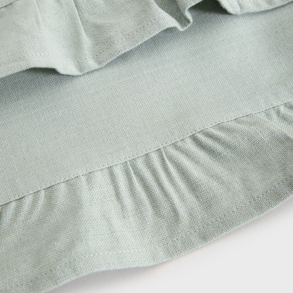 KALLIOPE Pistachio Table Mats with Decorative Frill, Set of 2