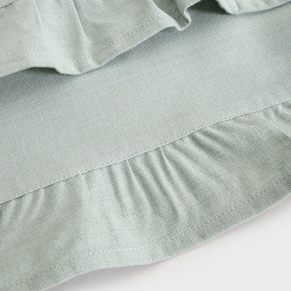 KALLIOPE Pistachio Table Mats with Decorative Frill, Set of 2