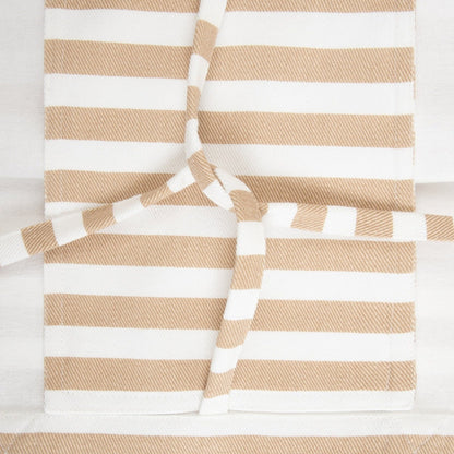 TAVI Cotton Beach Bag with Beige Stripes