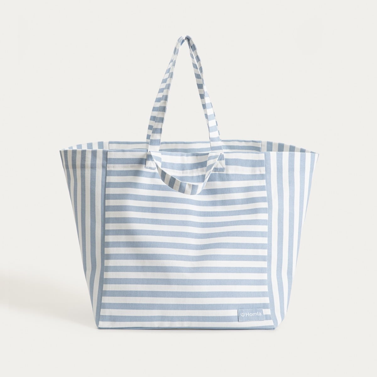 TAVI Blue Striped Cotton Beach Bag