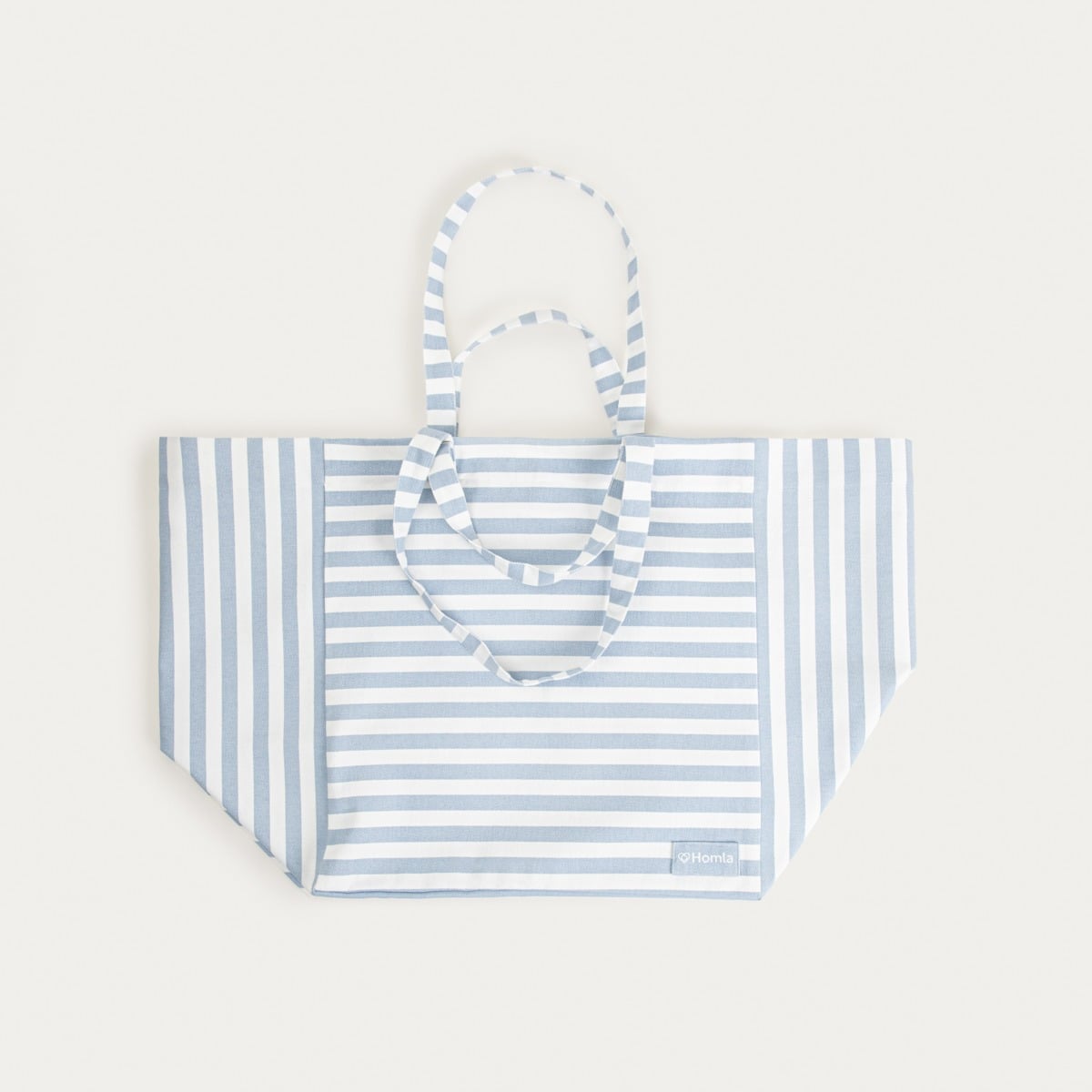 TAVI Blue Striped Cotton Beach Bag