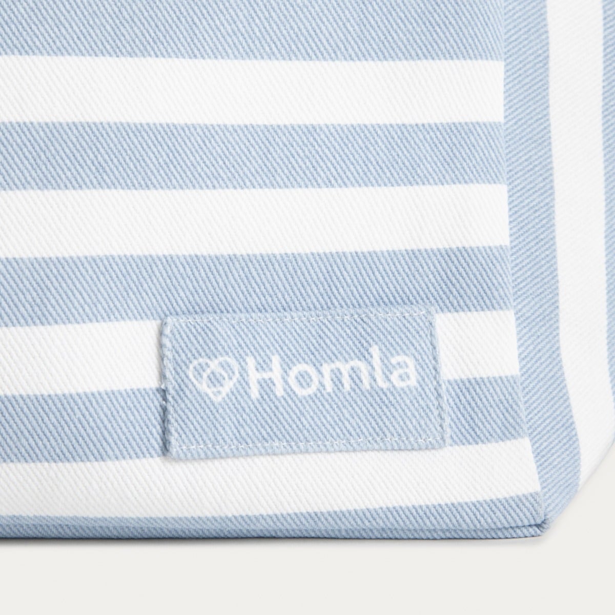 TAVI Blue Striped Cotton Beach Bag