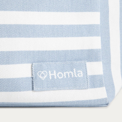 TAVI Blue Striped Cotton Beach Bag