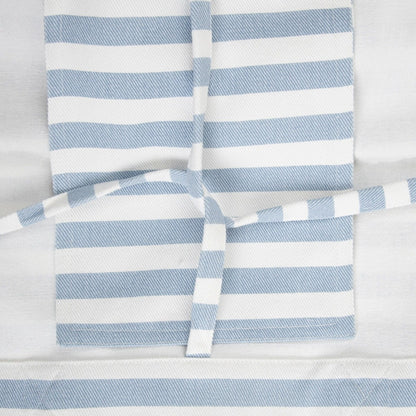 TAVI Blue Striped Cotton Beach Bag