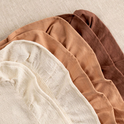 KALLIOPE Brown Table Mats with Decorative Frill, Set of 2