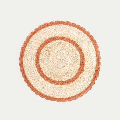 MAIZO Table Mats with Caramel Pattern, Set of 2, 38cm