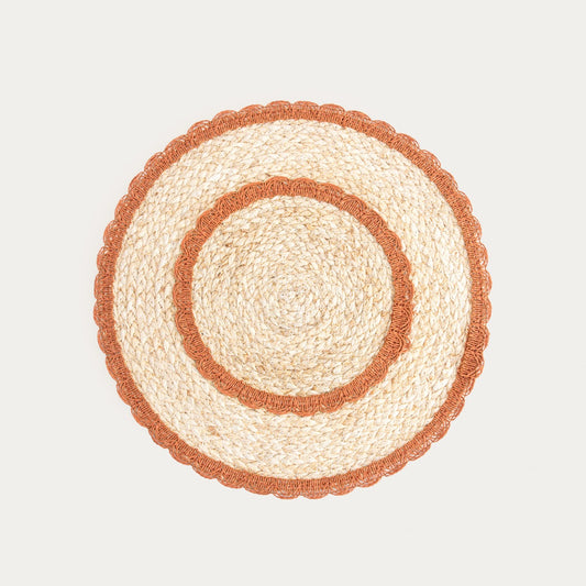 MAIZO Table Mats with Caramel Pattern, Set of 2, 38cm