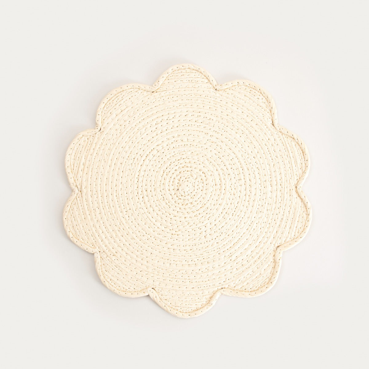 TALA Ecru Table Mats Set of 2 - 38cm Round Dining Pads