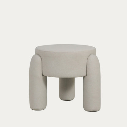 OLLERA pouffe in ecru fabric