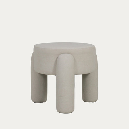 OLLERA pouffe in ecru fabric