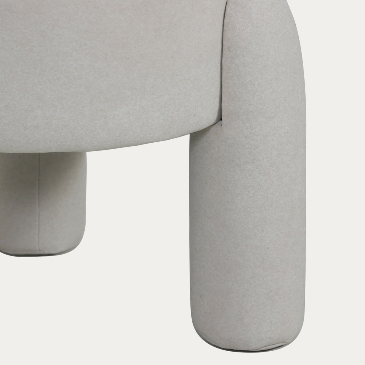 OLLERA pouffe in ecru fabric