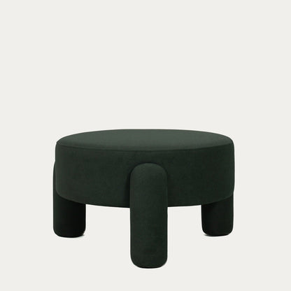 OLLERA Pouf in Green Fabric - Comfortable & Durable