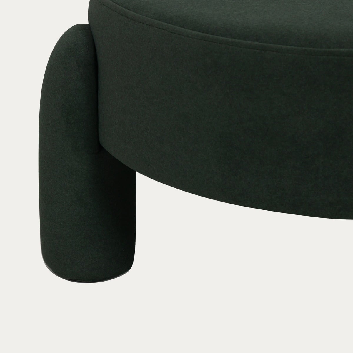 OLLERA Pouf in Green Fabric - Comfortable & Durable