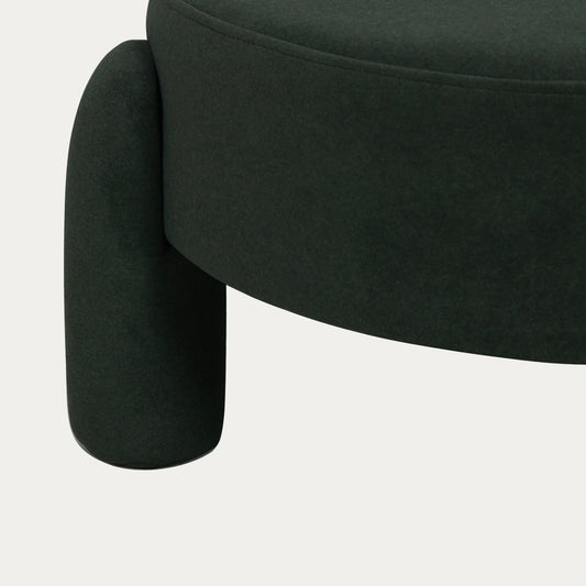 OLLERA Pouf in Green Fabric - Comfortable & Durable