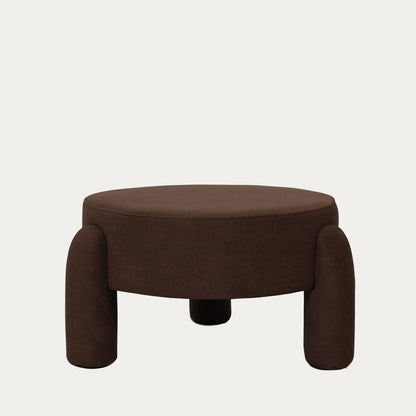 Pouf OLLERA in Chocolate Fabric 65x65x36 cm