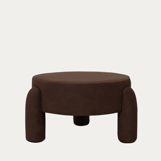 Pouf OLLERA in Chocolate Fabric 65x65x36 cm