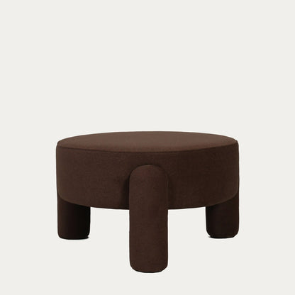 Pouf OLLERA in Chocolate Fabric 65x65x36 cm