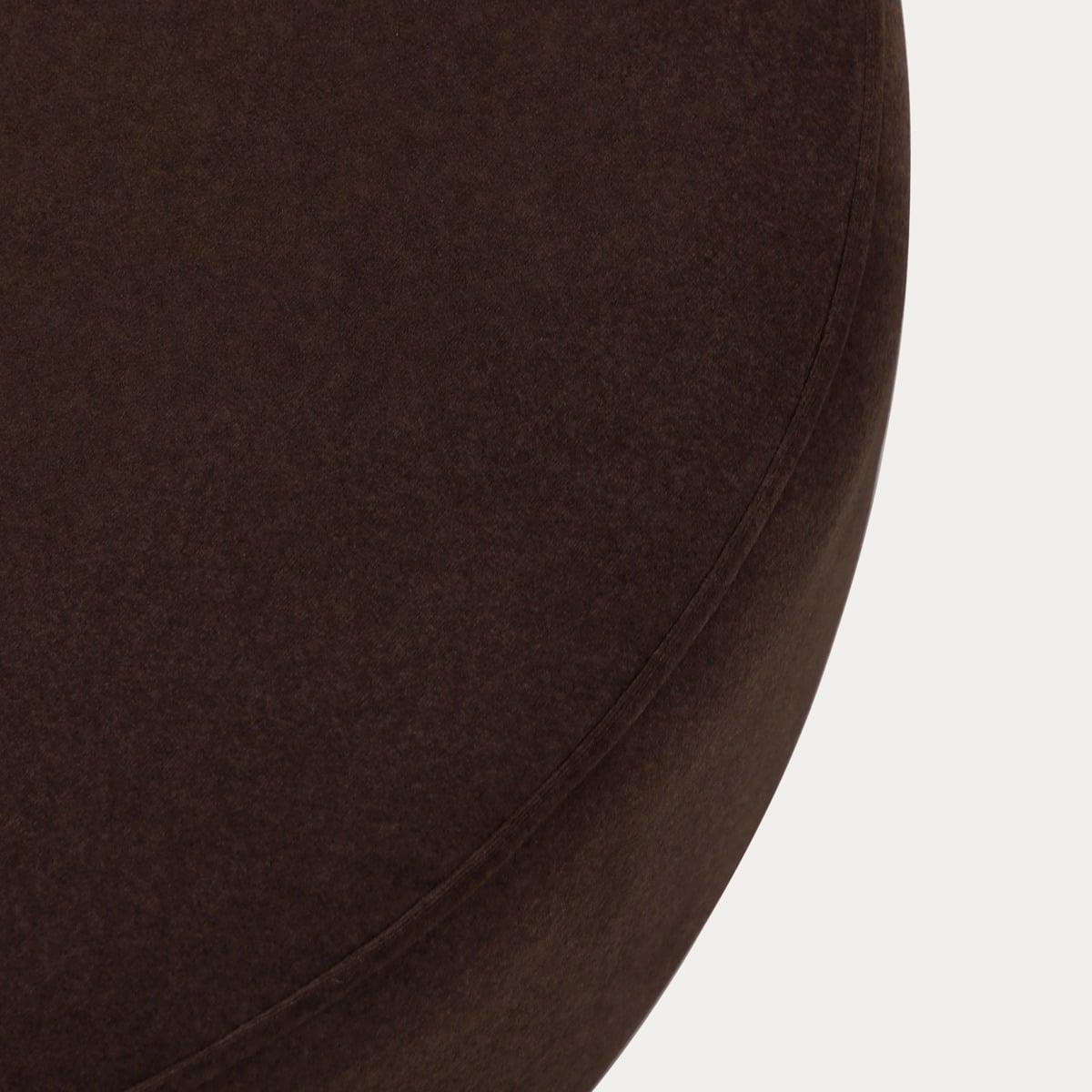 Pouf OLLERA in Chocolate Fabric 65x65x36 cm
