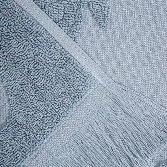 MAREA Blue Beach Towel with Turtle Embroidery 100x150 cm