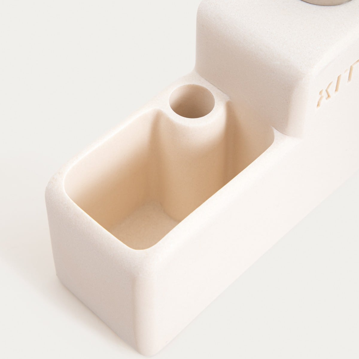 DOSSE Cream Kitchen Dispenser with Sponge and Soap Holder