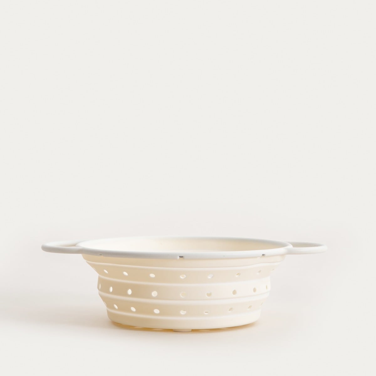 MOLLIS Silicone Colander Cream 28x21 cm