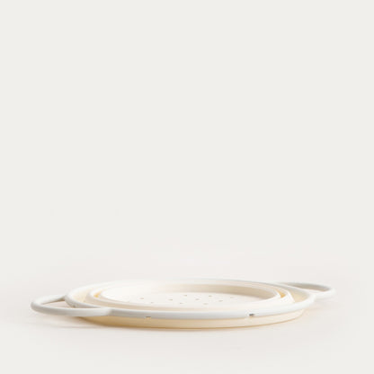 MOLLIS Silicone Colander Cream 28x21 cm