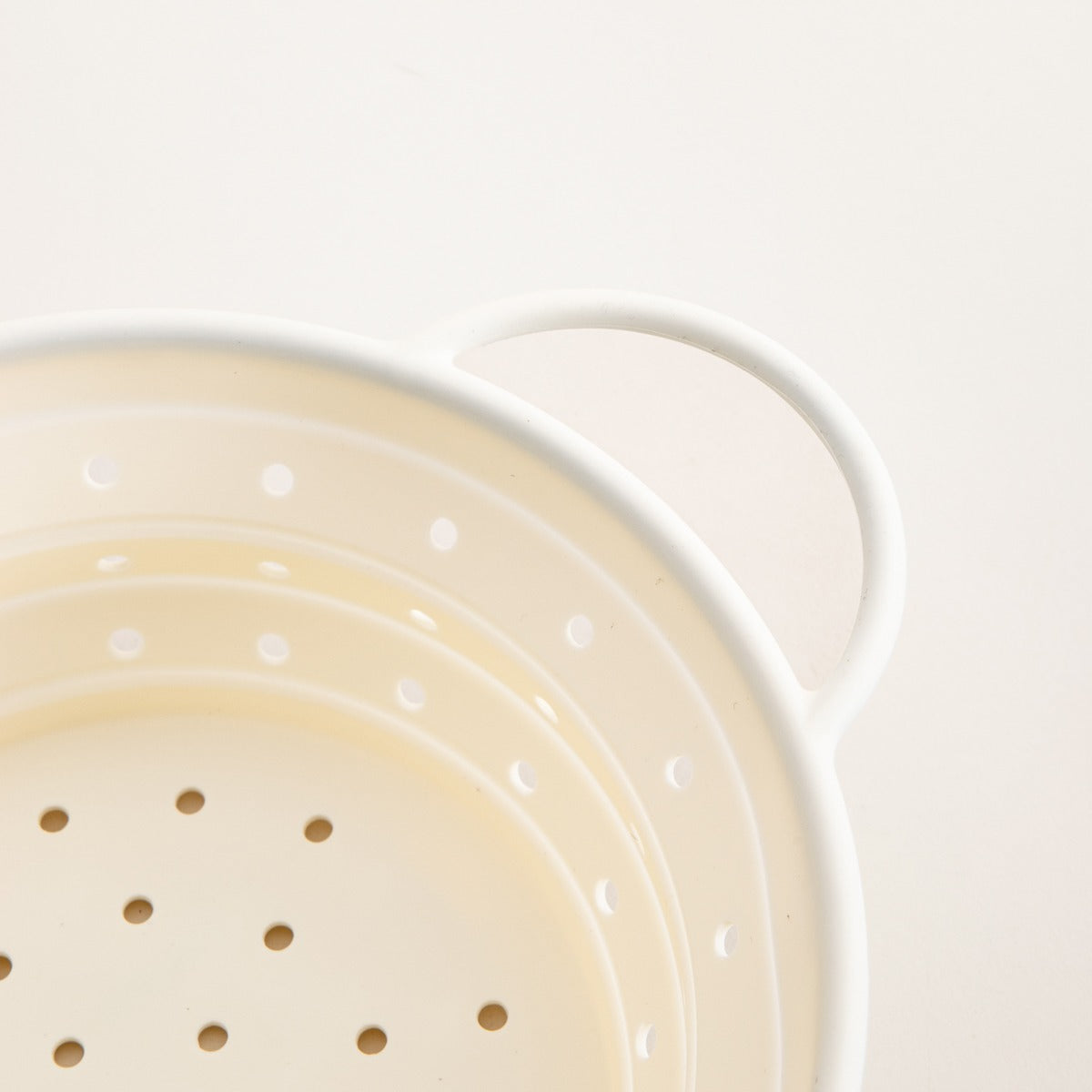 MOLLIS Silicone Colander Cream 28x21 cm