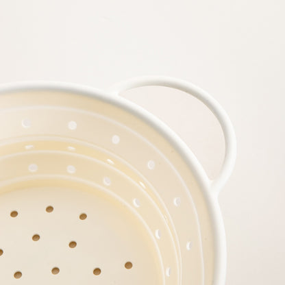 MOLLIS Silicone Colander Cream 28x21 cm