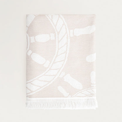 ANCORA Beach Towel with Nautical Pattern 90x170 cm