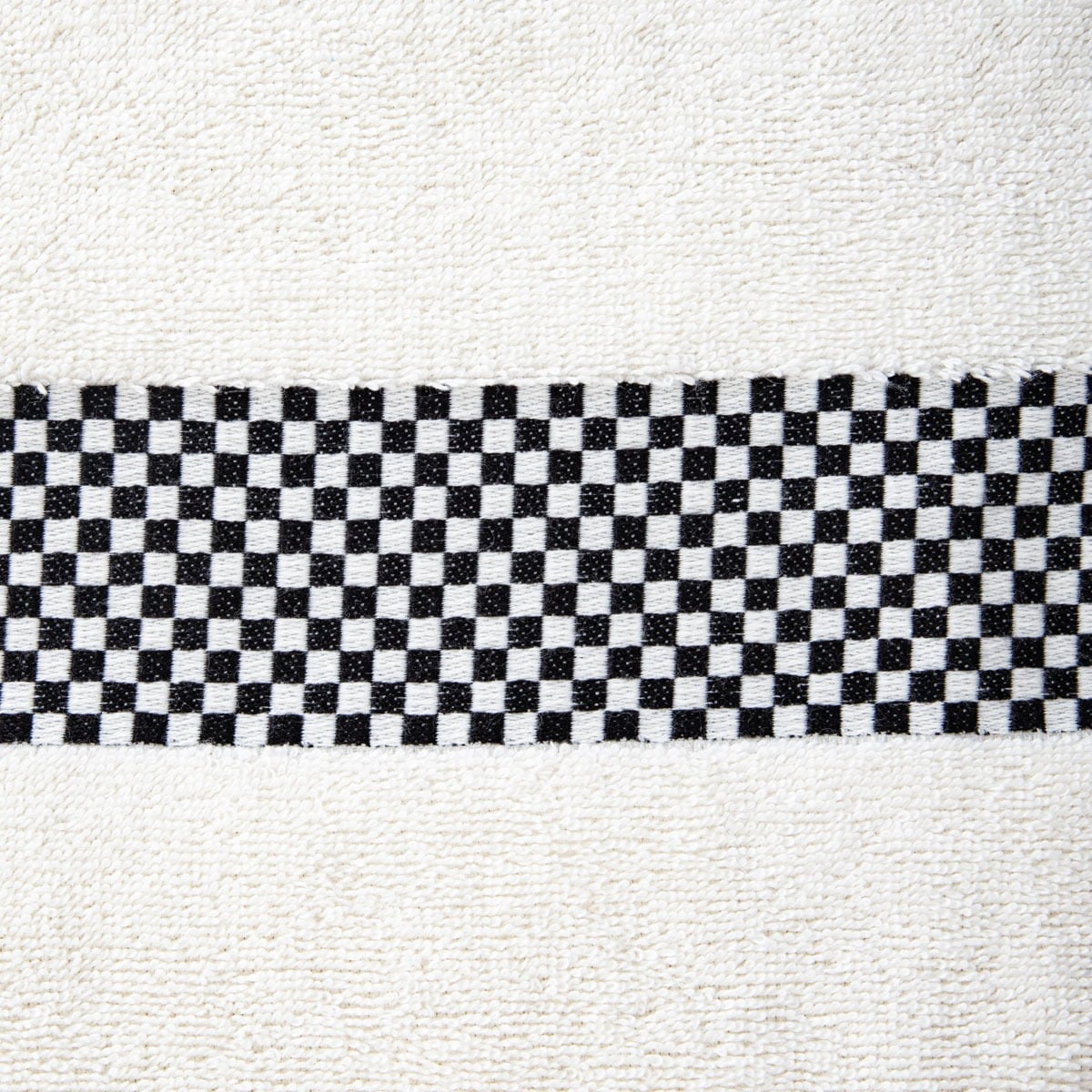 Towel TIVA Black Check Cotton Towel 50x90 cm