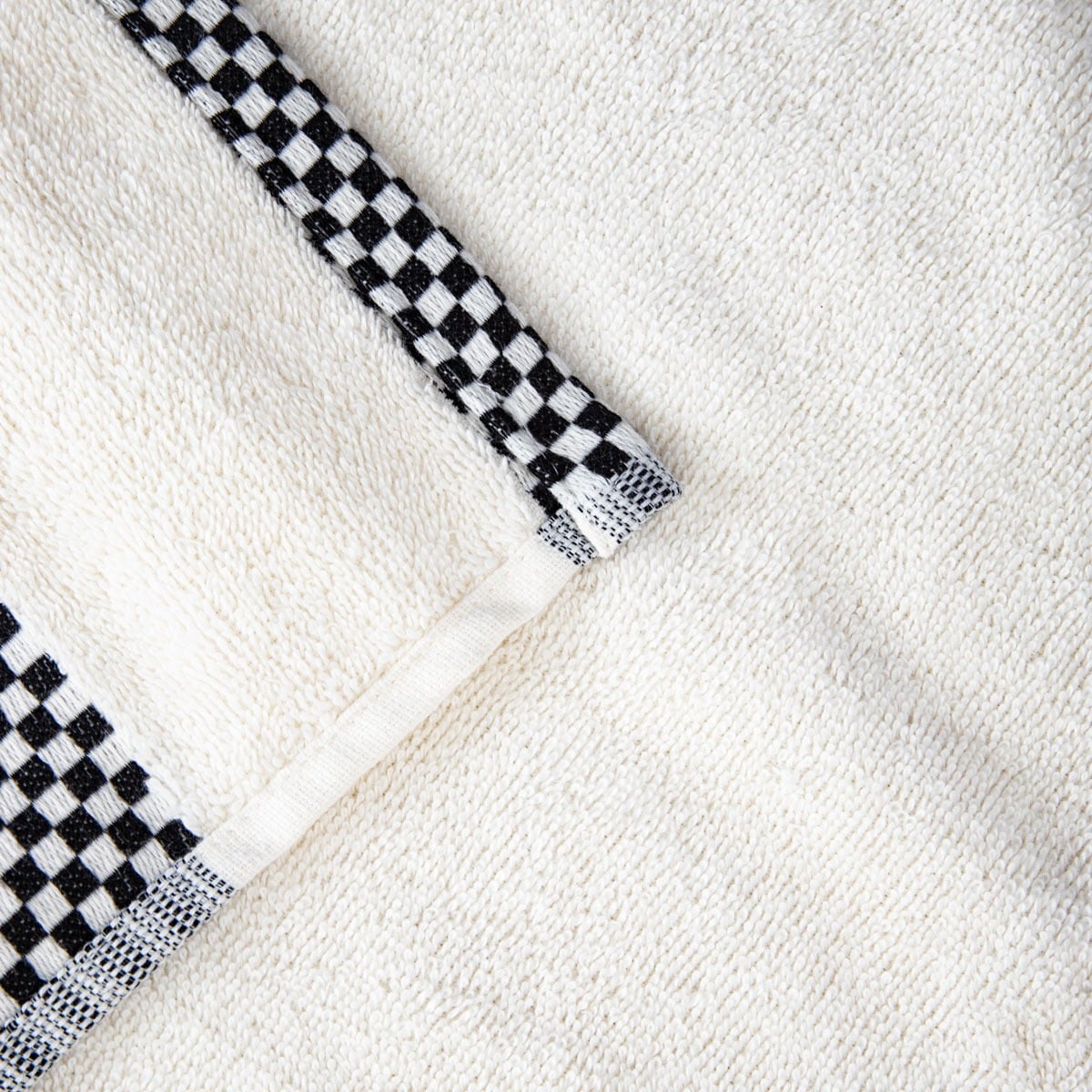 Towel TIVA Black Check Cotton Towel 50x90 cm