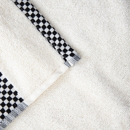 Towel TIVA Black Check Cotton Towel 50x90 cm
