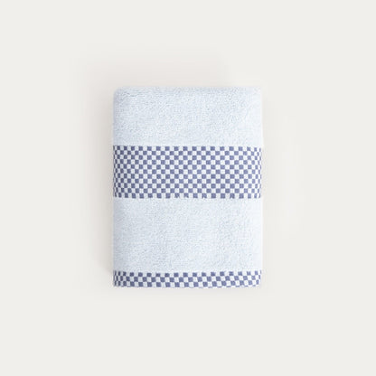 Towel TIVA Navy Check Cotton Towel 50x90 cm