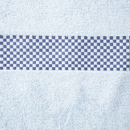 Towel TIVA Navy Check Cotton Towel 50x90 cm