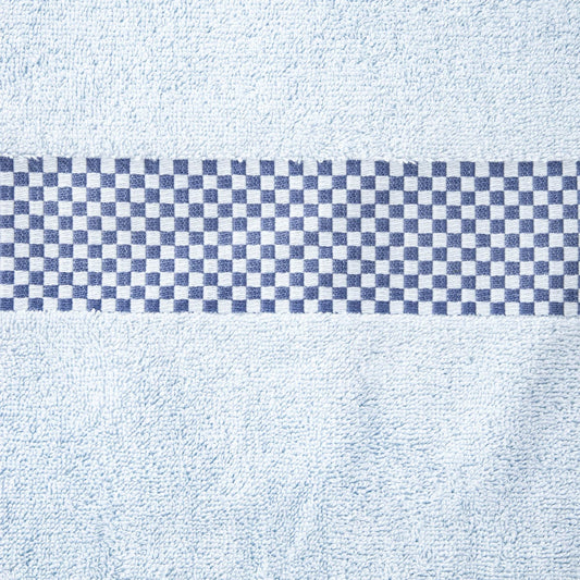Towel TIVA Navy Check Cotton Towel 50x90 cm
