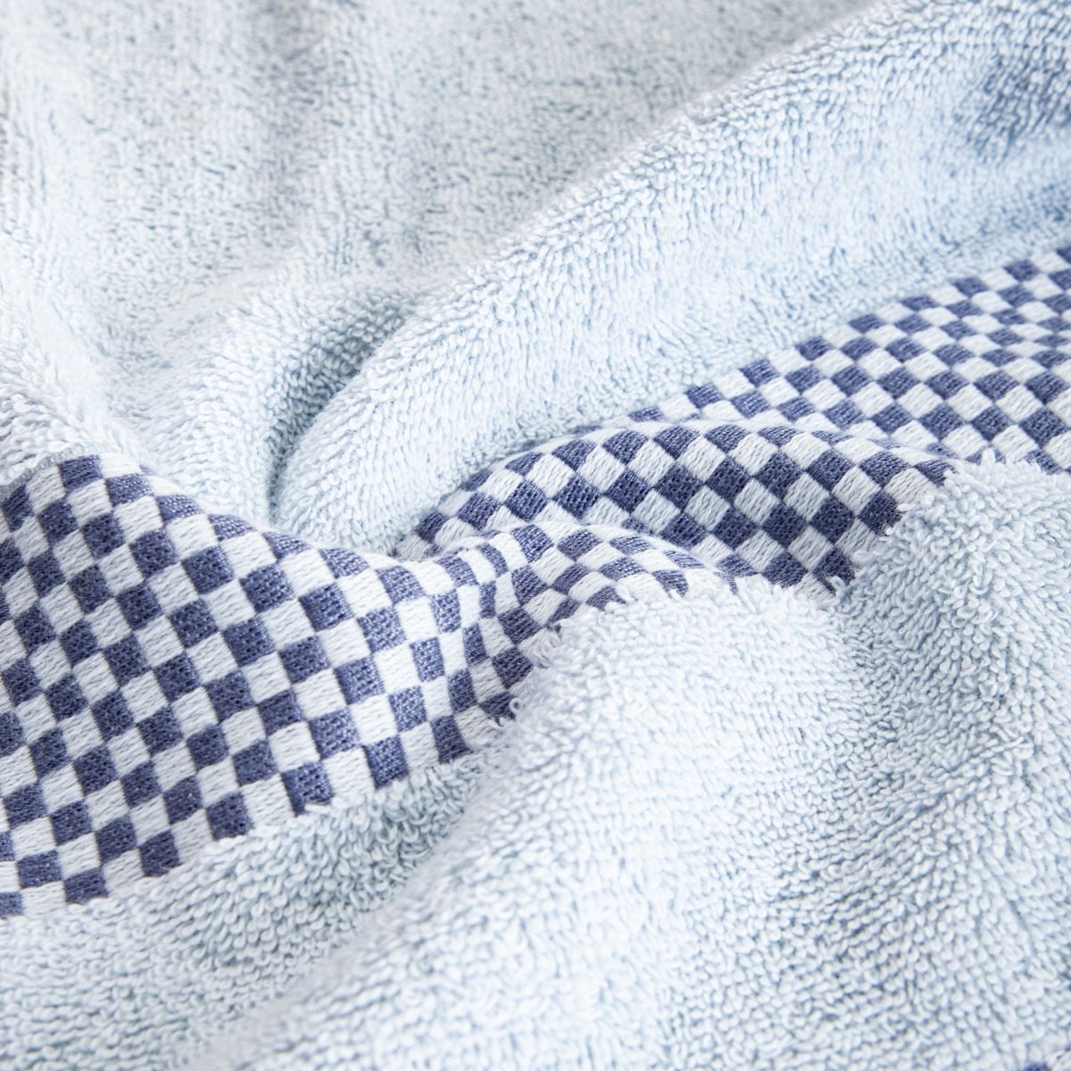 Towel TIVA Navy Check Cotton Towel 50x90 cm