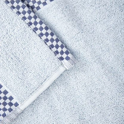 Towel TIVA Navy Check Cotton Towel 50x90 cm