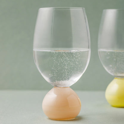 PALLORA Glass with Milky Beige Sphere 0.4L
