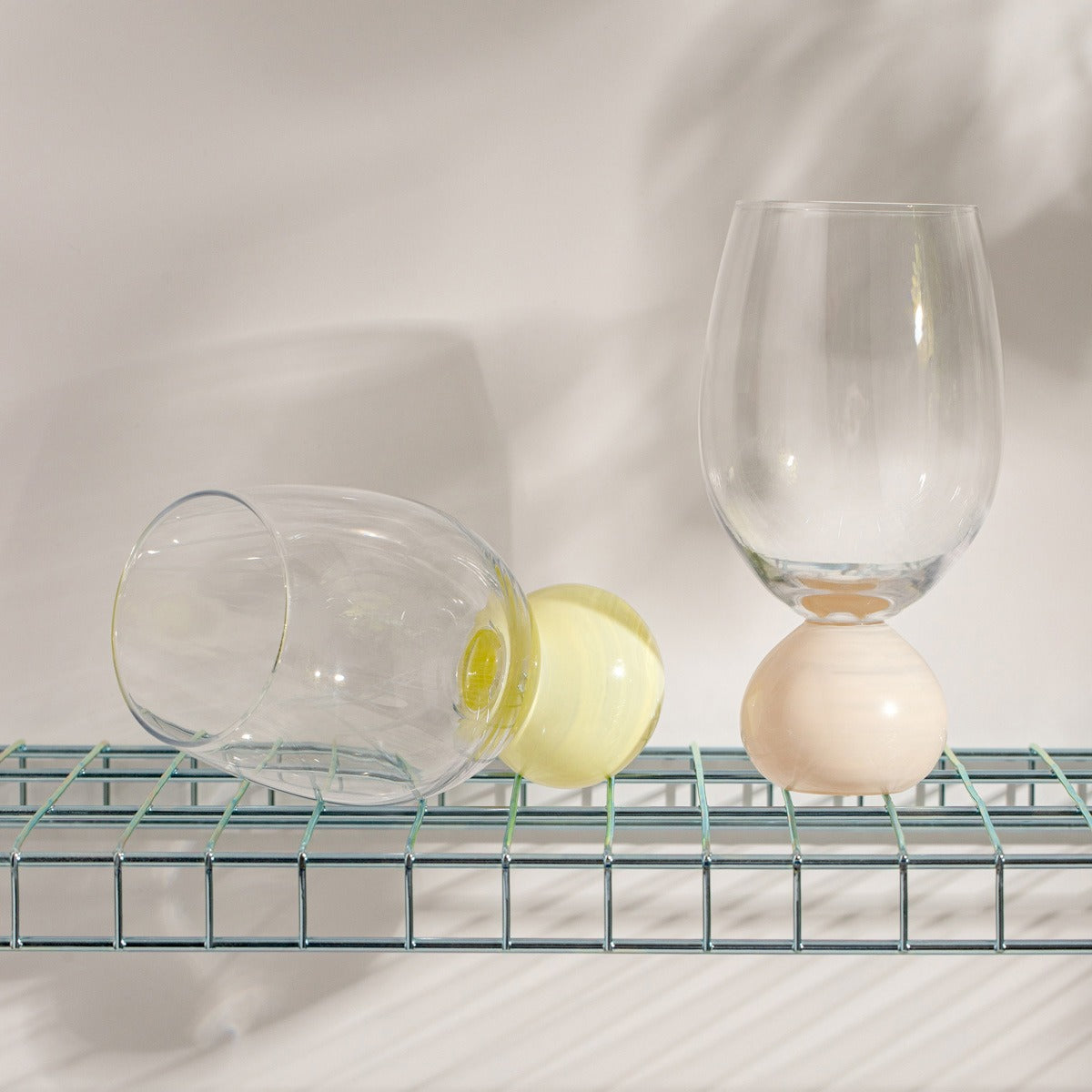 PALLORA Glass with Milky Beige Sphere 0.4L