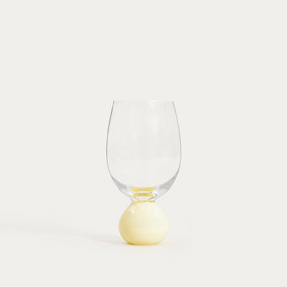 PALLORA Glass with Milky Yellow Sphere 0.4L