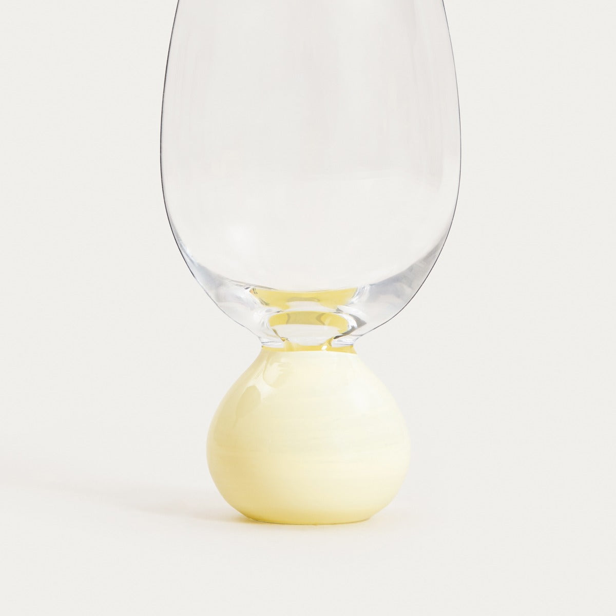 PALLORA Glass with Milky Yellow Sphere 0.4L