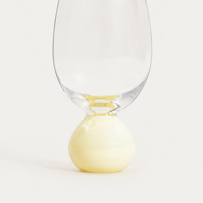 PALLORA Glass with Milky Yellow Sphere 0.4L