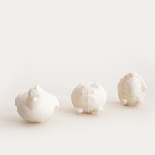 Set of pot stoppers Set of 3 Cream Silicone Pot Stoppers by MOLLIS