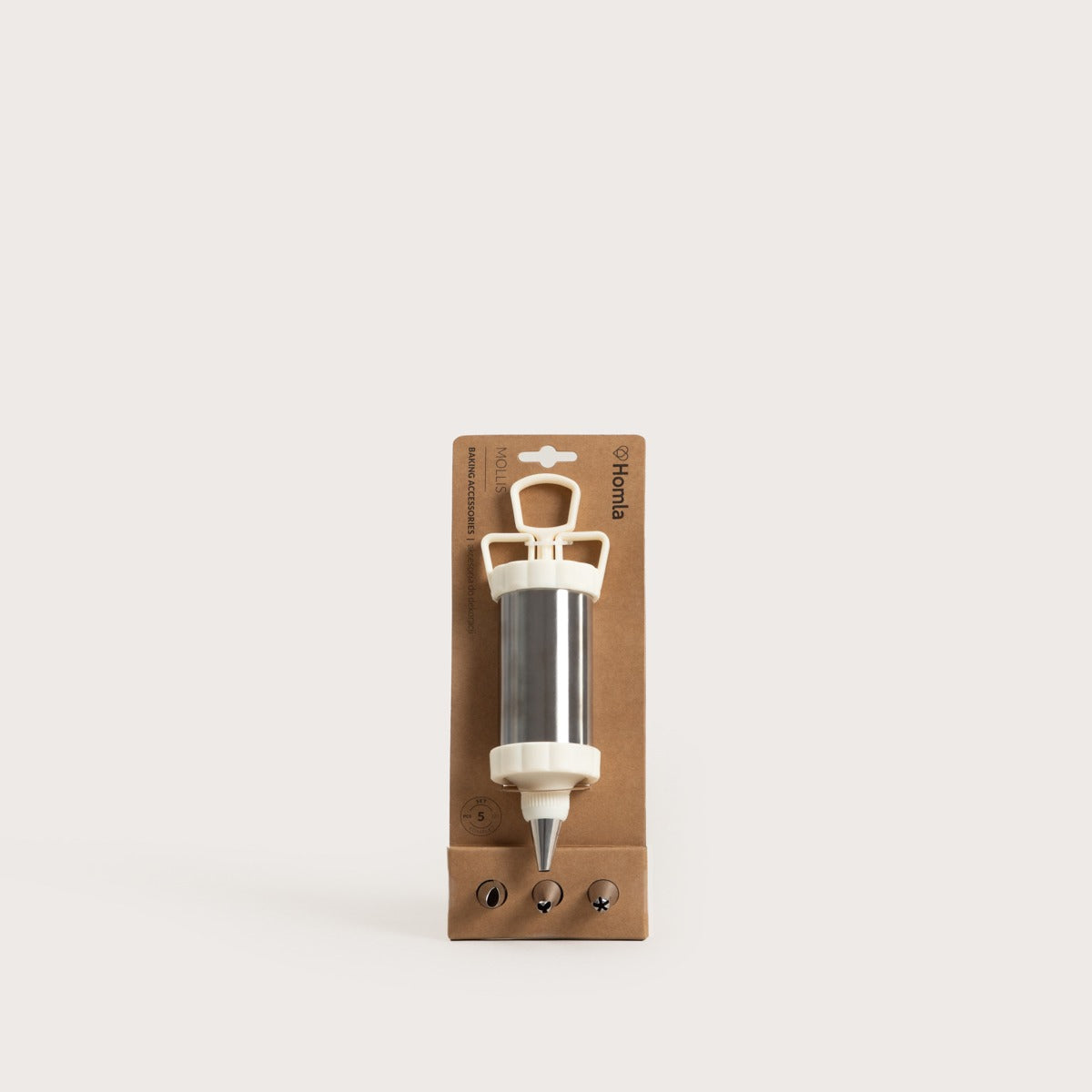 MOLLIS Stainless Steel Kitchen Accessories Set of 5 Cream