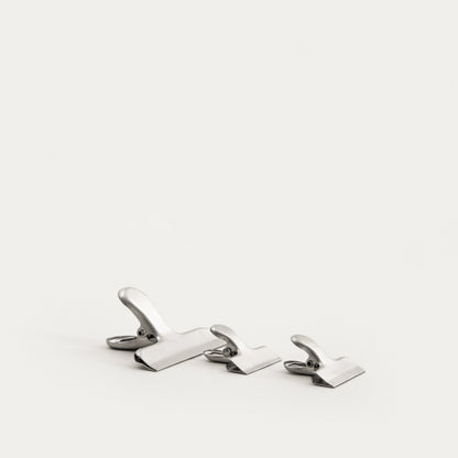 ONTARIO Silver Kitchen Clip Set - 3 Pieces